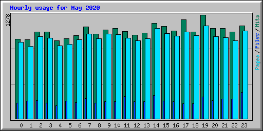Hourly usage for May 2020