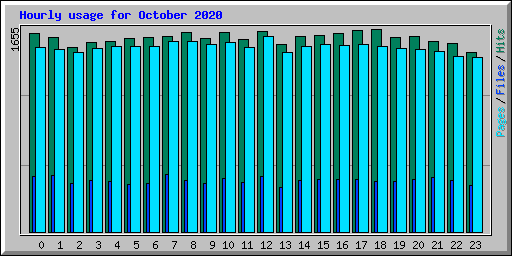 Hourly usage for October 2020