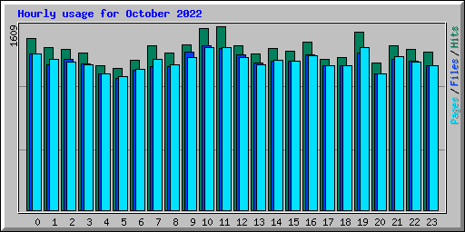 Hourly usage for October 2022