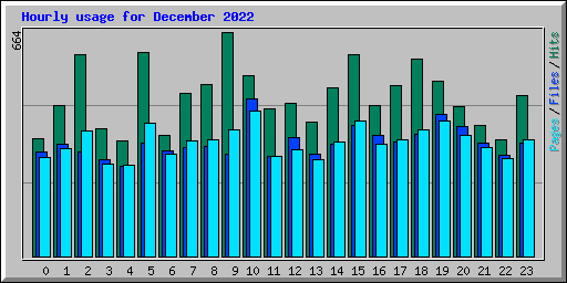 Hourly usage for December 2022