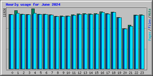 Hourly usage for June 2024